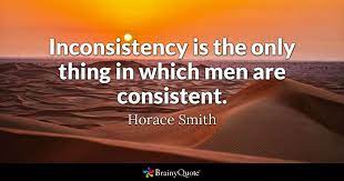 “THE ART OF INCONSISTENCY”